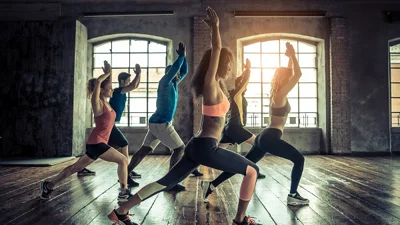 Yoga session