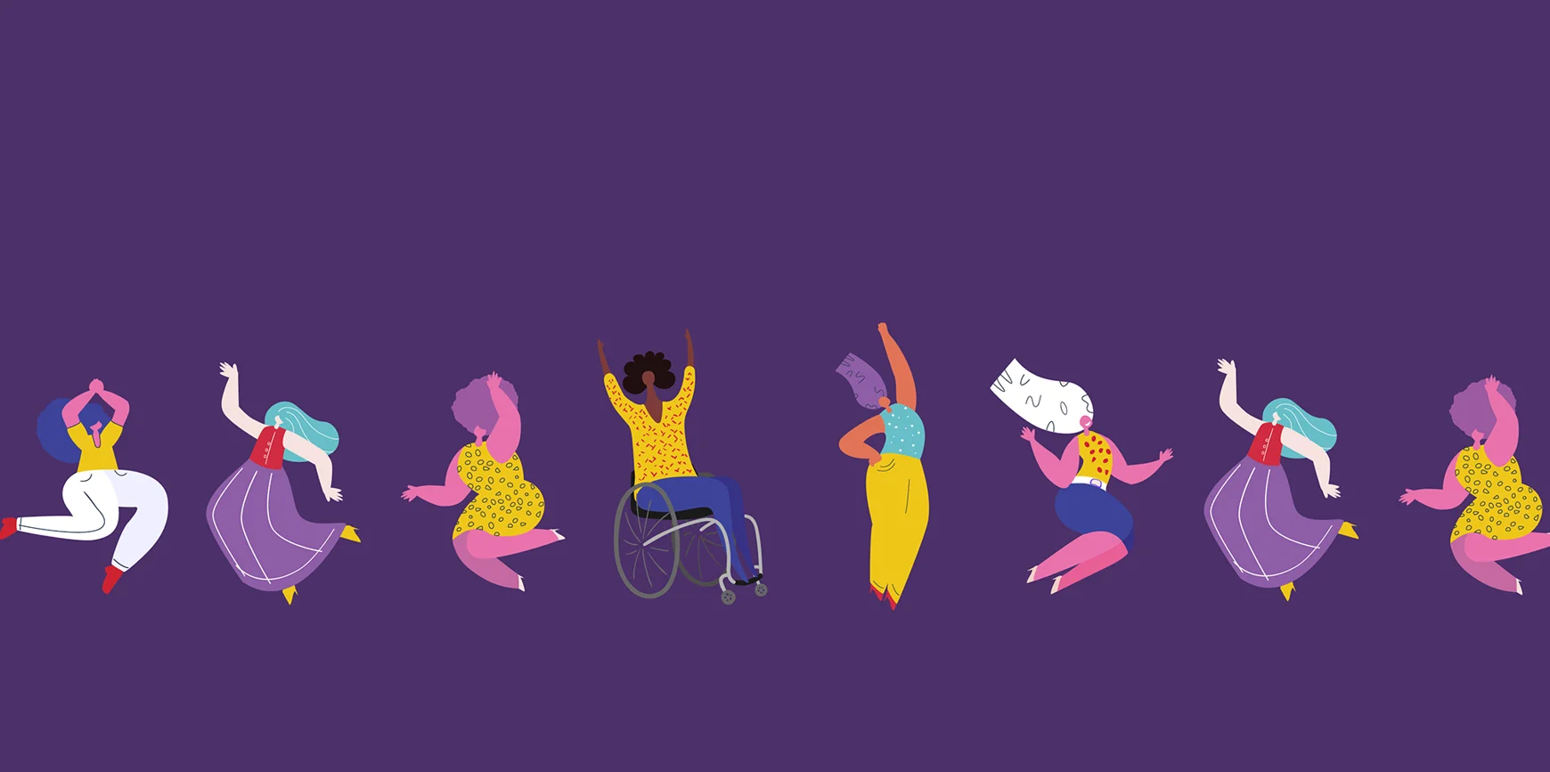 Illustration of group of women 