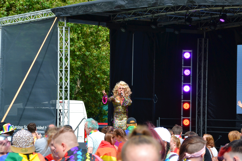 Performer at Reading Pride