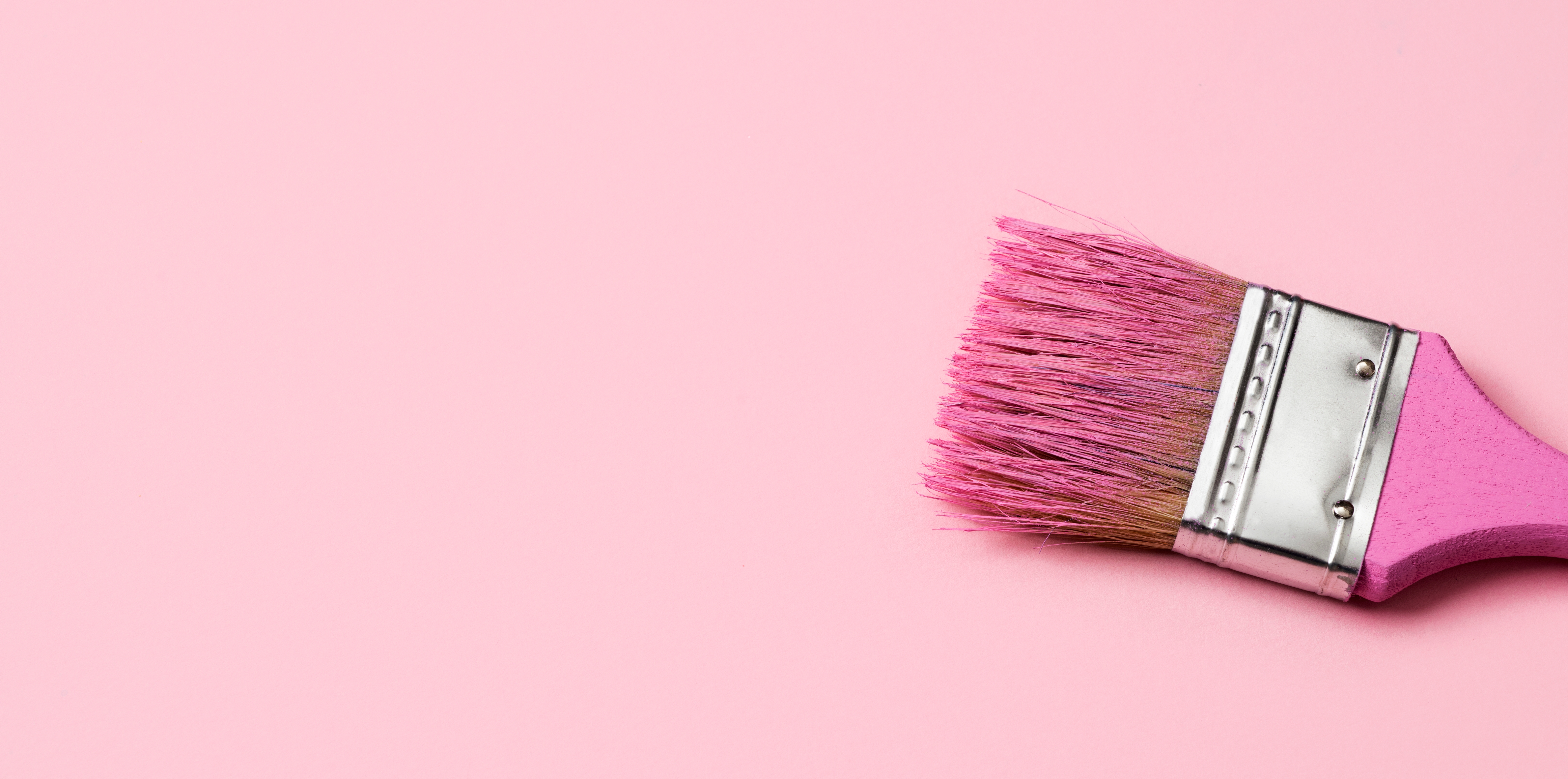 Pink paint brush
