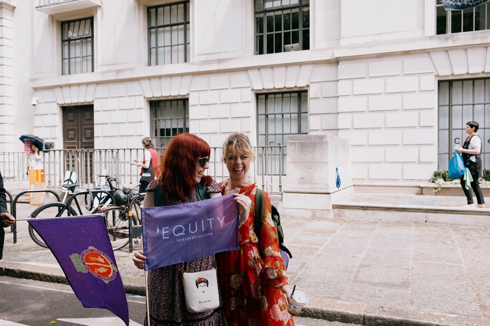 Equity members march through London to demand a new deal for working people, real help with rising bills and a pay rise.